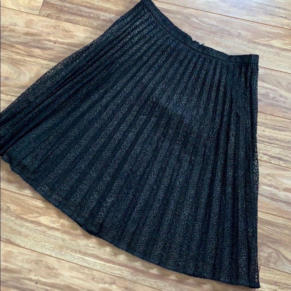 Black and Gold Lace Calvin Klein Skirt